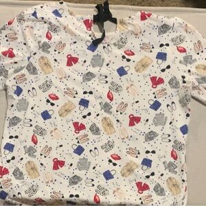 Talbot Used Fashion Clothes Accessories Print Top
